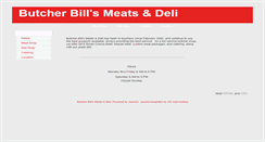 Desktop Screenshot of butcherbillsmeats.com